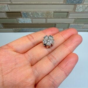 Authentic Pandora Sparkling Round Bead Circle Studs